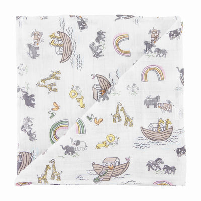 Noah's Ark Swaddle Blanket - Mud Pie