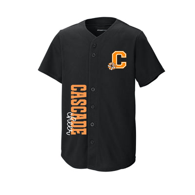 Cascade Cheer Button Up Jersey- Personalized Back