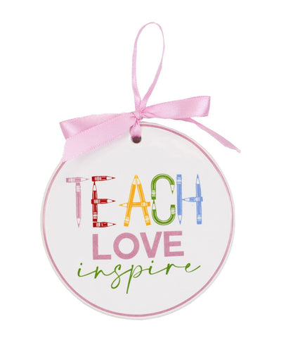 Teach Love Inspire Ornament - Royal Standard
