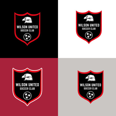Wilson Soccer Club Printed Port and Co Crewneck Sweatshirt (Click For Logo Options)