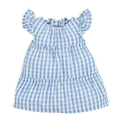 Mini Blue Gingham Dress - Mud Pie