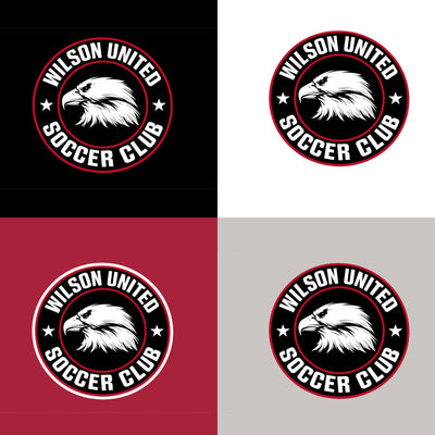 Wilson Soccer Club Printed Port and Co Crewneck Sweatshirt (Click For Logo Options)