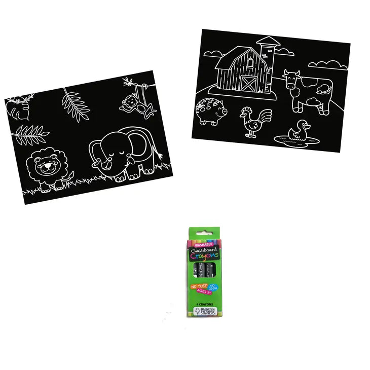 Chalkboard MiniMats Farm & Jungle
