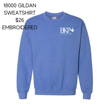 BKP Gildan Crewneck 18000 - Printed - Heather Royal
