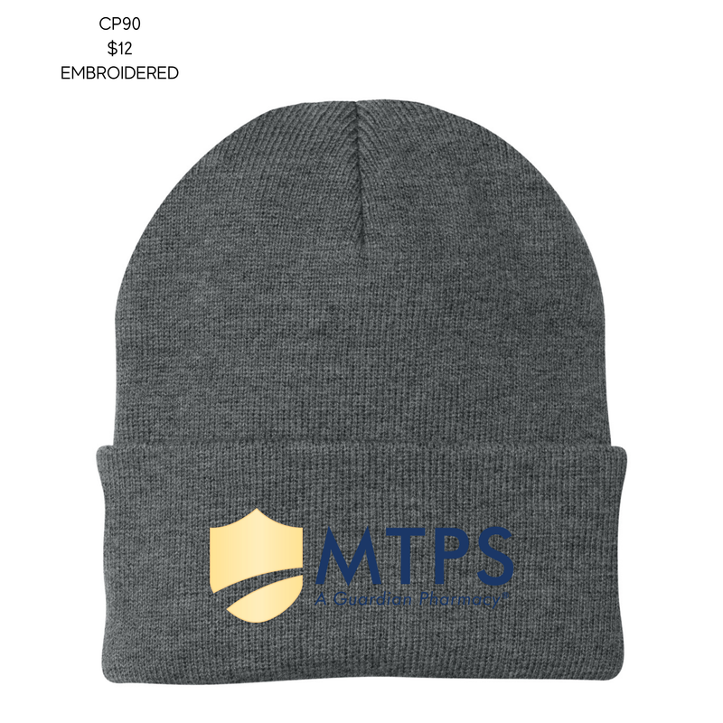 MTPS CP90  Port Authority® Knit Cap - Athletic Oxford