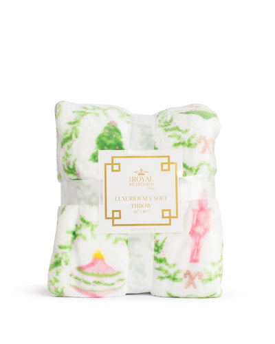 Nutcracker Trellis Throw Blanket - Royal Standard