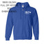 BKP Gildan® Heavy Blend™ Full-Zip Hooded Sweatshirt 18600 - Royal