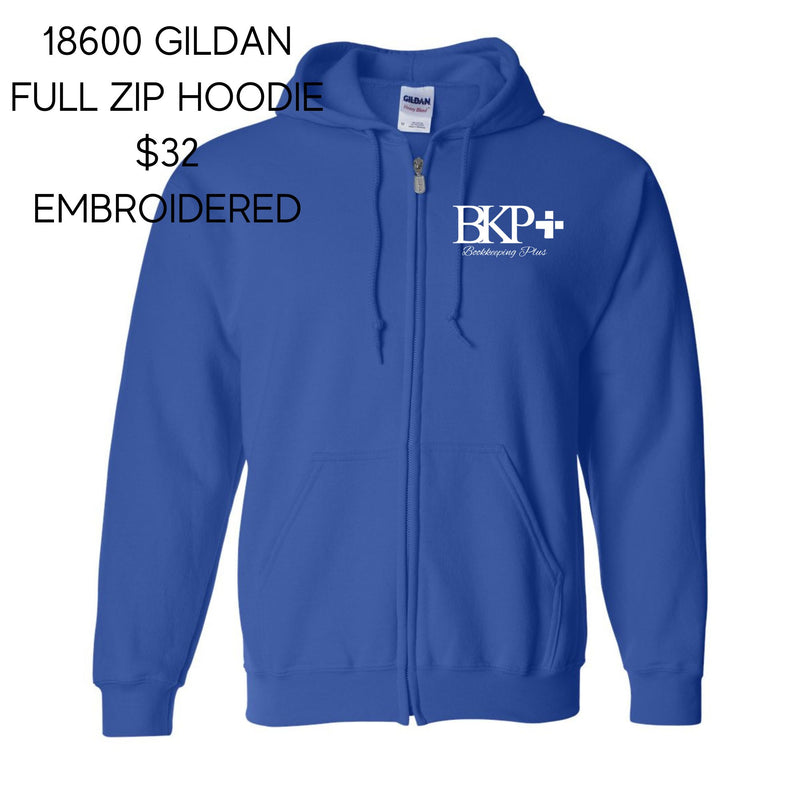 BKP Gildan® Heavy Blend™ Full-Zip Hooded Sweatshirt 18600 - Royal