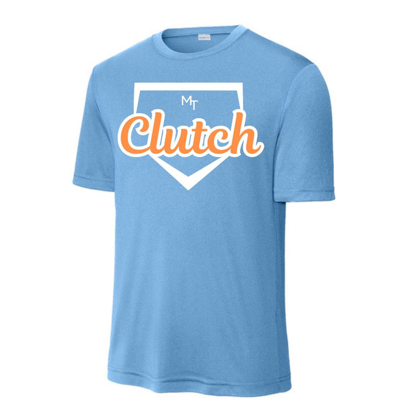 Clutch Softball Printed DRIFIT TShirt - Carolina Blue (Click for More Logo Options)(Short Sleeve and Long Sleeve) ST350