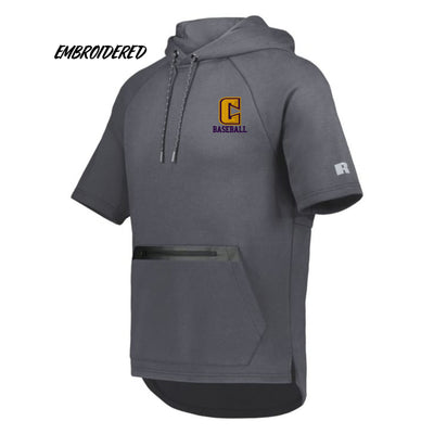 Legend Tech Fleece Short Sleeve Hoodie- Embroidered