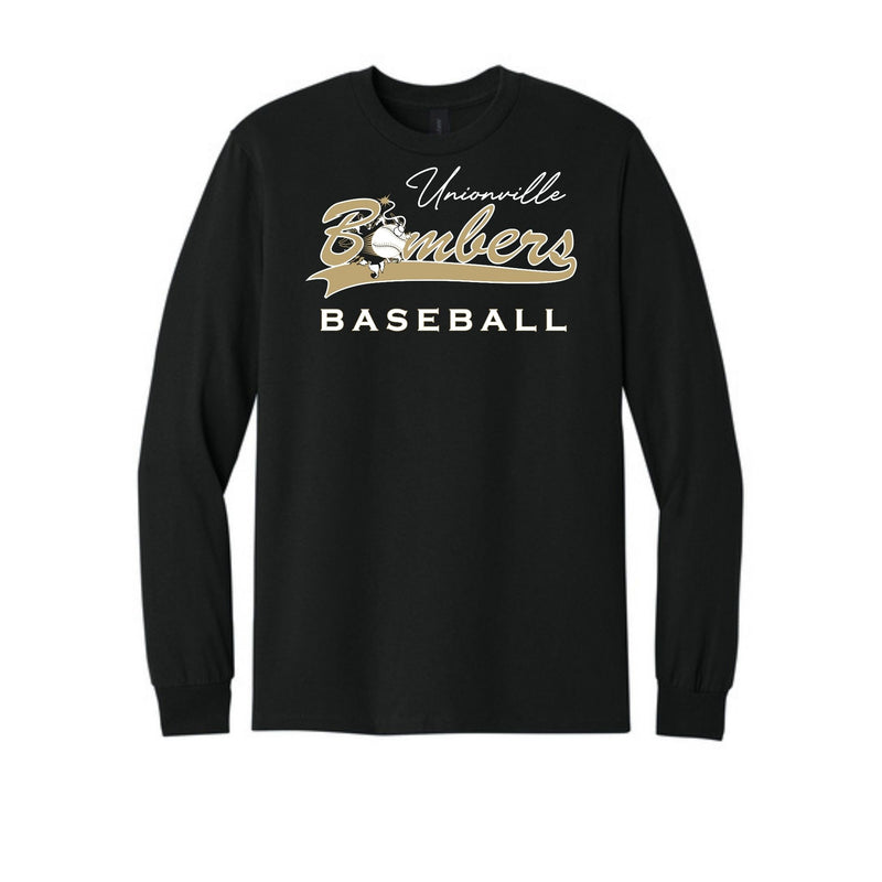 Bombers Baseball Printed Long Sleeve - Black