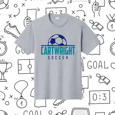Cartwright Soccer- Port & Co™ Fan Favorite™ Tee- Athletic Heather