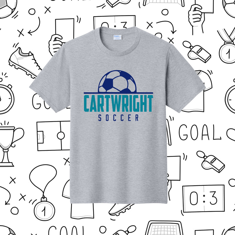 Cartwright Soccer- Port & Co™ Fan Favorite™ Tee- Athletic Heather