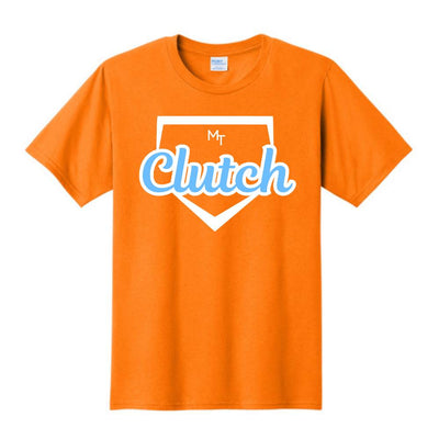 Clutch Softball Printed TShirt - Tennessee Orange (Click for More Logo Options)