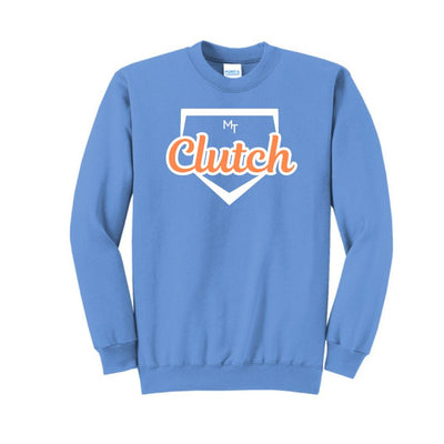 Clutch Softball Printed Crewneck - Carolina Blue (Click for More Logo Options)