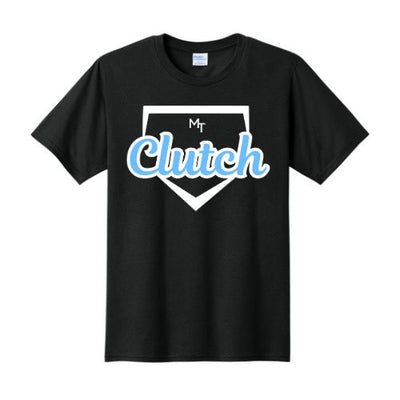 Clutch Softball Printed TShirt - Black (Click for More Logo Options)