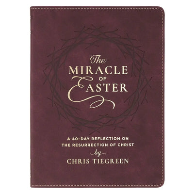 The Miracle of Easter Maroon Faux Leather Devotional