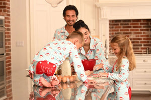 Kids Vintage Santa Pajamas - Matching Family Sugar Bee