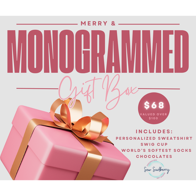 Merry & Monogrammed Gift Box - Sweatshirt