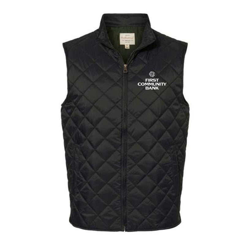 FCB 207359 Men's Vintage Diamond Quilted Vest