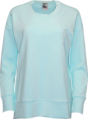 Aqua - Modal Spandex High Low Crewneck