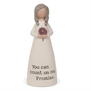 You Can Count on Me...Promise...Angel Figurine - Crossroads