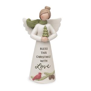 Bless This Christmas - Angel Figurine - Crossroads