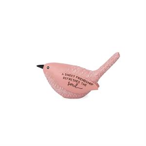 Friendship Refreshes the Soul Pink Bird Figurine - Crossroads