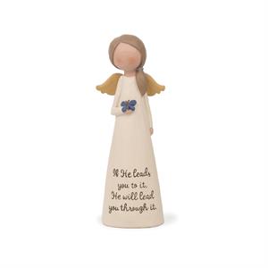 If He Leads You To It Angel Figurine - Crossroads