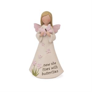 Now She Flies with Butterflies Angel Figurine - Crossroads