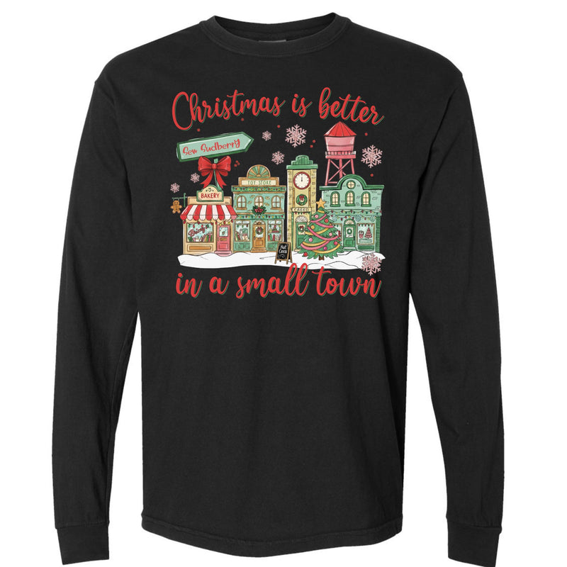 Shop Small Comfort Colors Long Sleeve – Black | Gildan