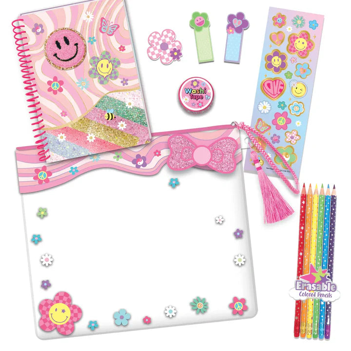 Groovy Flower Coloring Journal - Kids