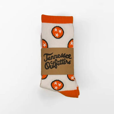 Stadium White Tennessee Sock - TN Outfitters