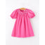 Girls Bow Smocked Dress