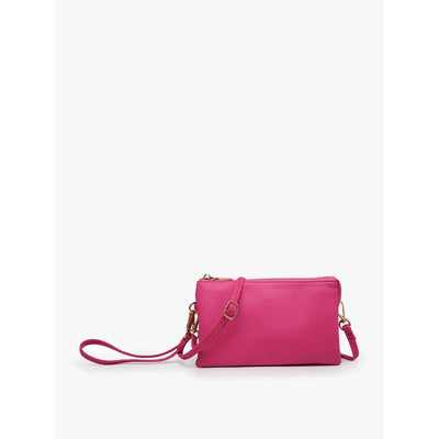 Riley Crossbody/Wristlet in Berry - Monogrammable