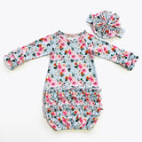 Blue Rose Baby Gown