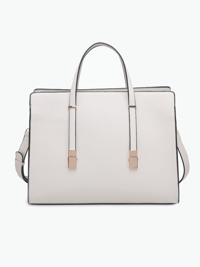 Sybil Convertible Tote Bag Taupe - Jen & Co