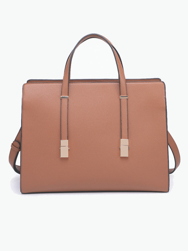 Sybil Convertible Tote Bag Taupe - Jen & Co
