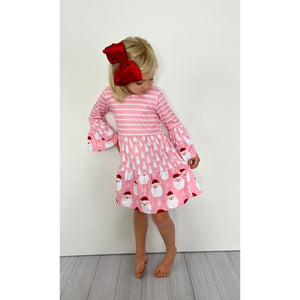 Pink St. Nick Girls Dress