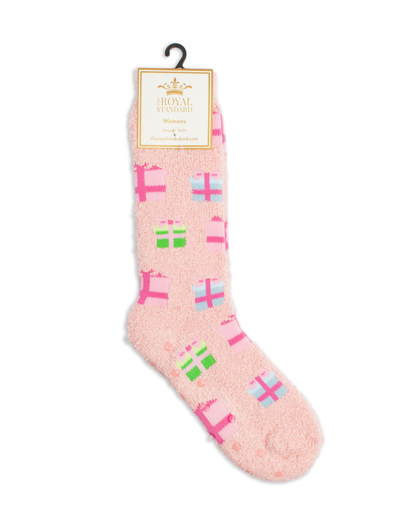 Women's Christmas Present Snuggle Socks - Royal Standard