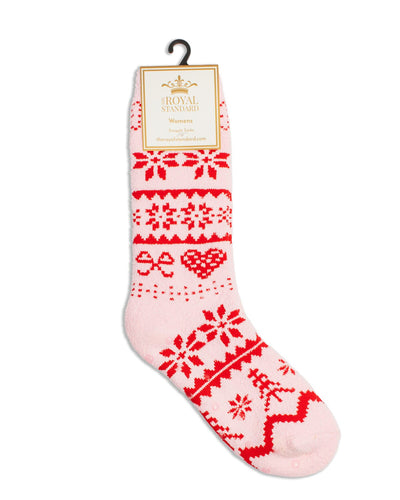 Women's Christmas Sweater Snuggle Socks - Royal Standard