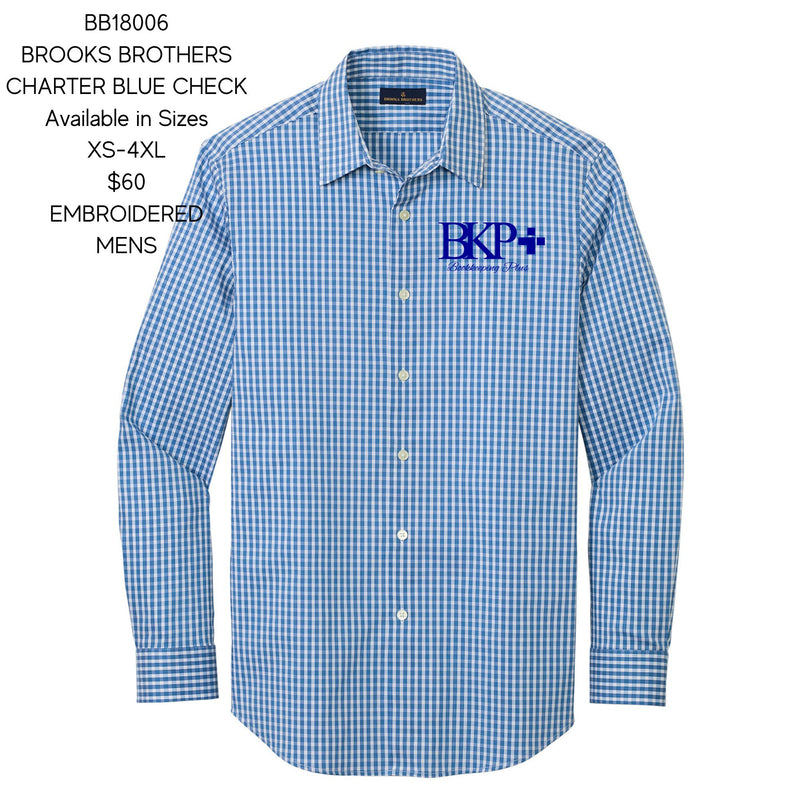 BKP Brooks Brothers Charter Blue Check