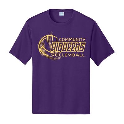 Viqueens Volleyball Gold Splatter Design