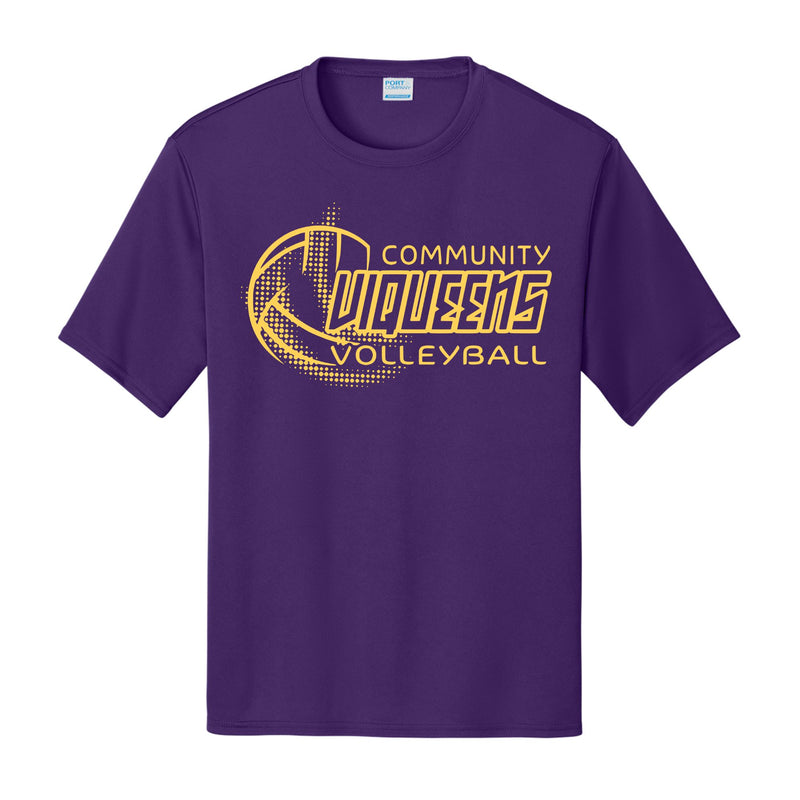 Viqueens Volleyball Gold Splatter Design