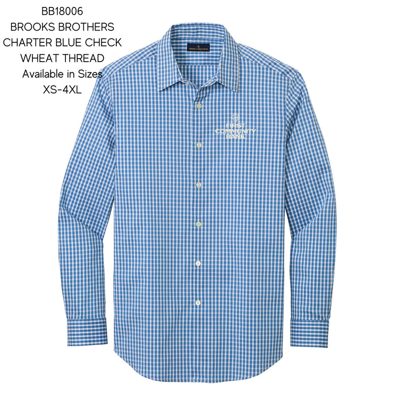 FCB Brooks Brothers Charter Blue Check