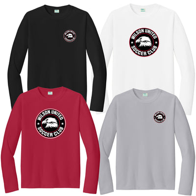 Wilson Soccer Club Printed DRIFIT Long Sleeve TShirt (Click For Logo Options)