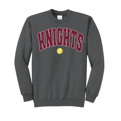 Knights Softball Port & Co Sweatshirt