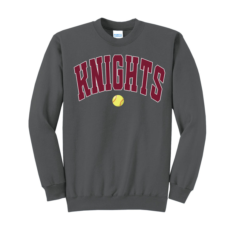 Knights Softball Port & Co Sweatshirt