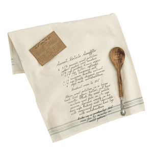 Recipe Spoon & Towel Set - Mud Pie