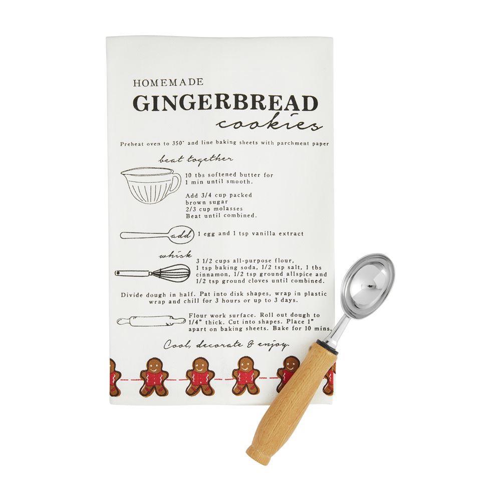 Gingerbread Recipe Towel Set - Mud Pie